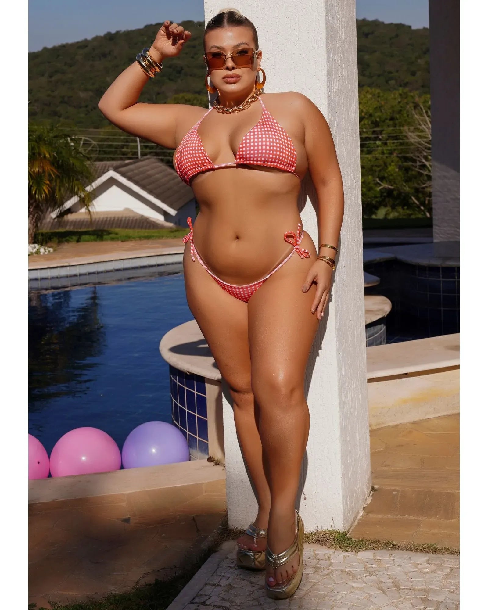 Biquini Xadrez - Kali - Trilobal - Loja de Roupa Feminina - Eleganza Style
