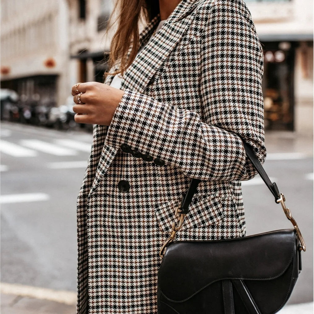 Blazer Feminino de Algodão Para o Inverno , Loja de Roupa Feminina Blazer Inglaterra - Eleganza Style