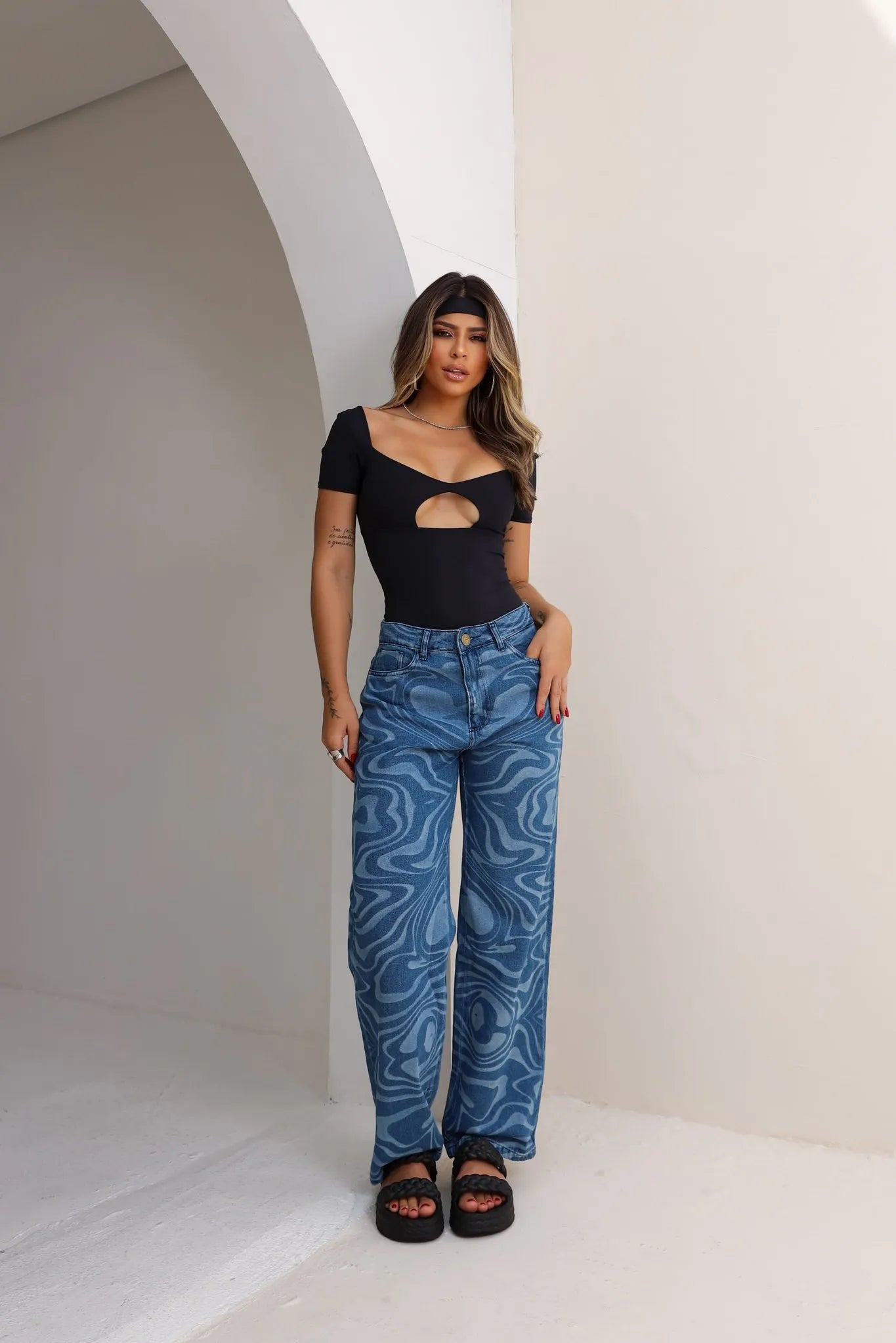 Body Gringo Poliamida Feminino Manga - Rebecca Preto - Loja de Roupa Feminina - Eleganza Style