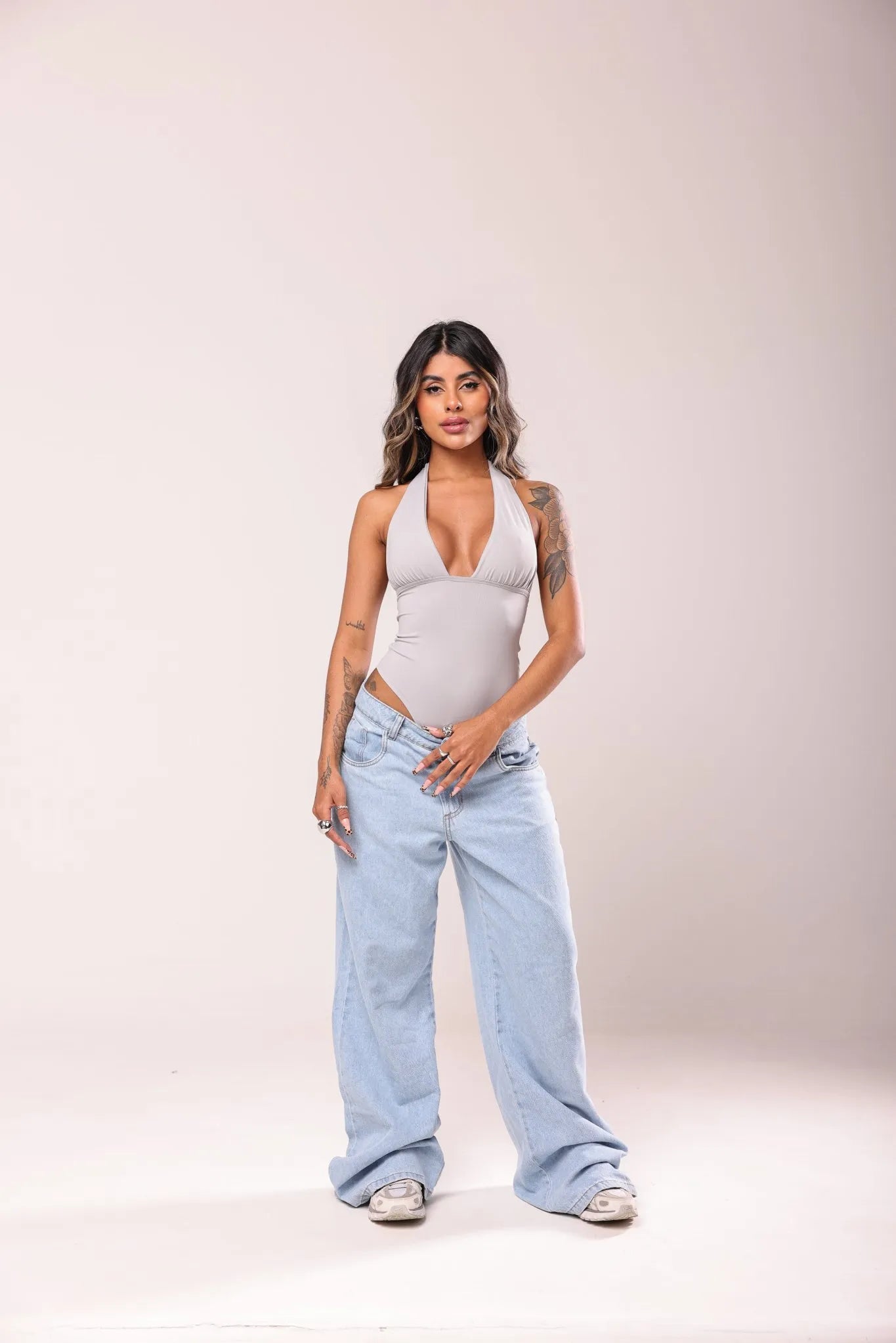 Body Gringo Poliamida Feminino Varias Amarrações - Safira - Loja de Roupa Feminina - Eleganza Style
