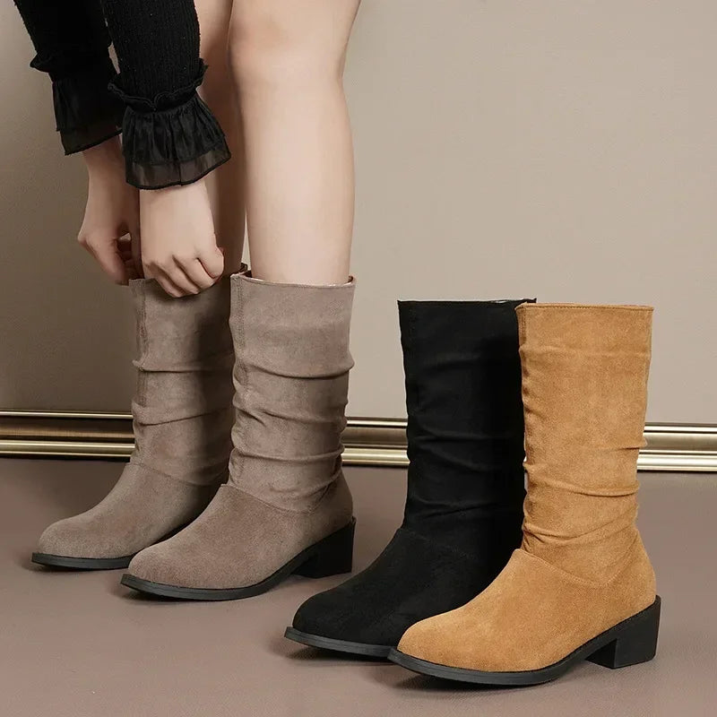Bota Feminina de Inverno Cano Médio - Bota Irís - Loja De Roupa Feminina - Eleganza Style