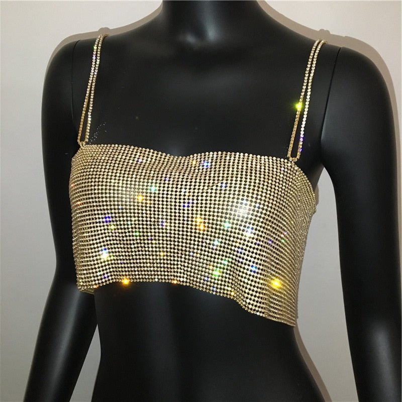 Top em Strass Brilhante - Melissa - Loja de Roupa Feminina - Eleganza Style