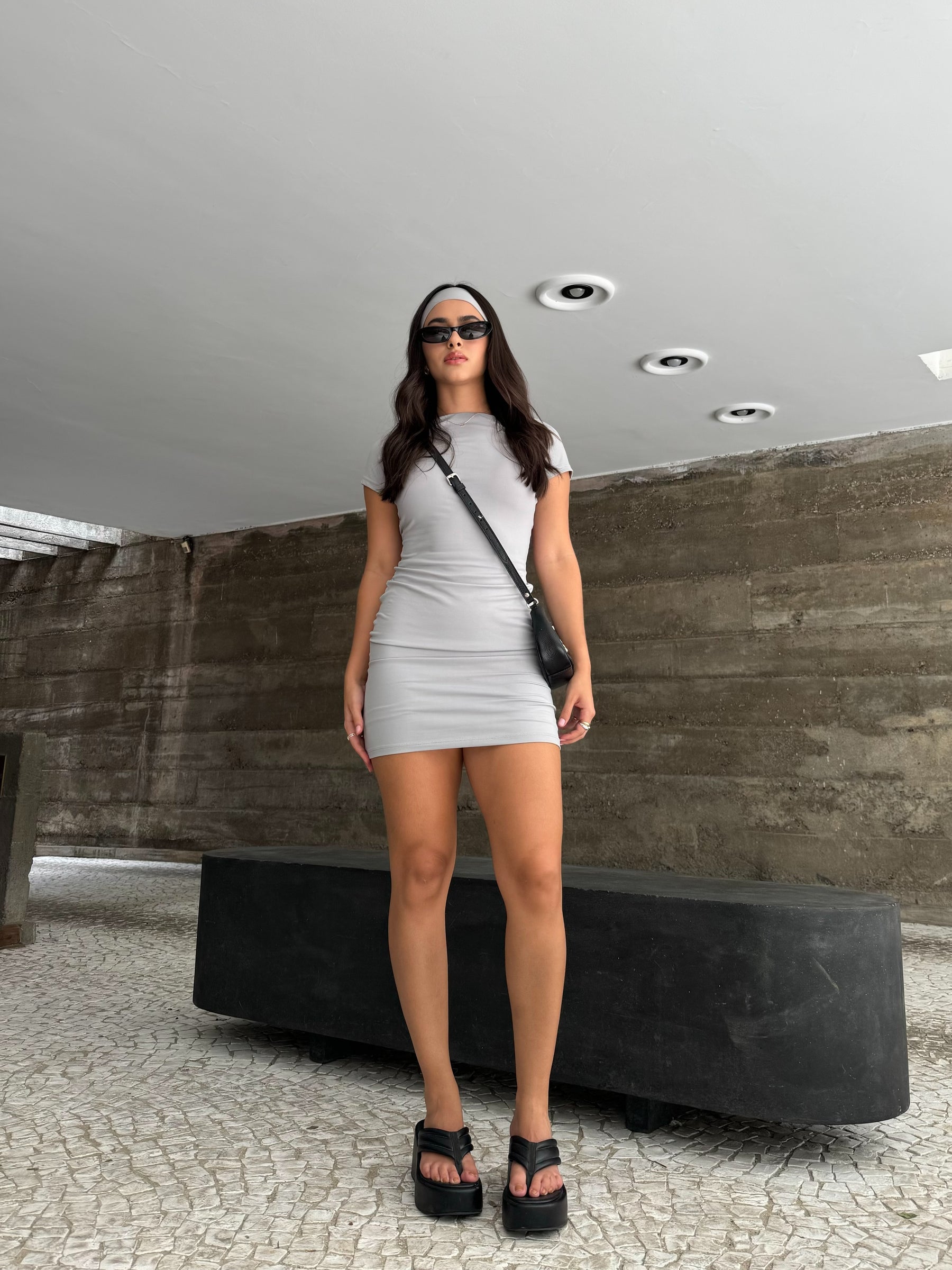 Vestido Curto Poliamida Costas Abertas - Mavie - Loja de Roupa Feminina - Eleganza Style