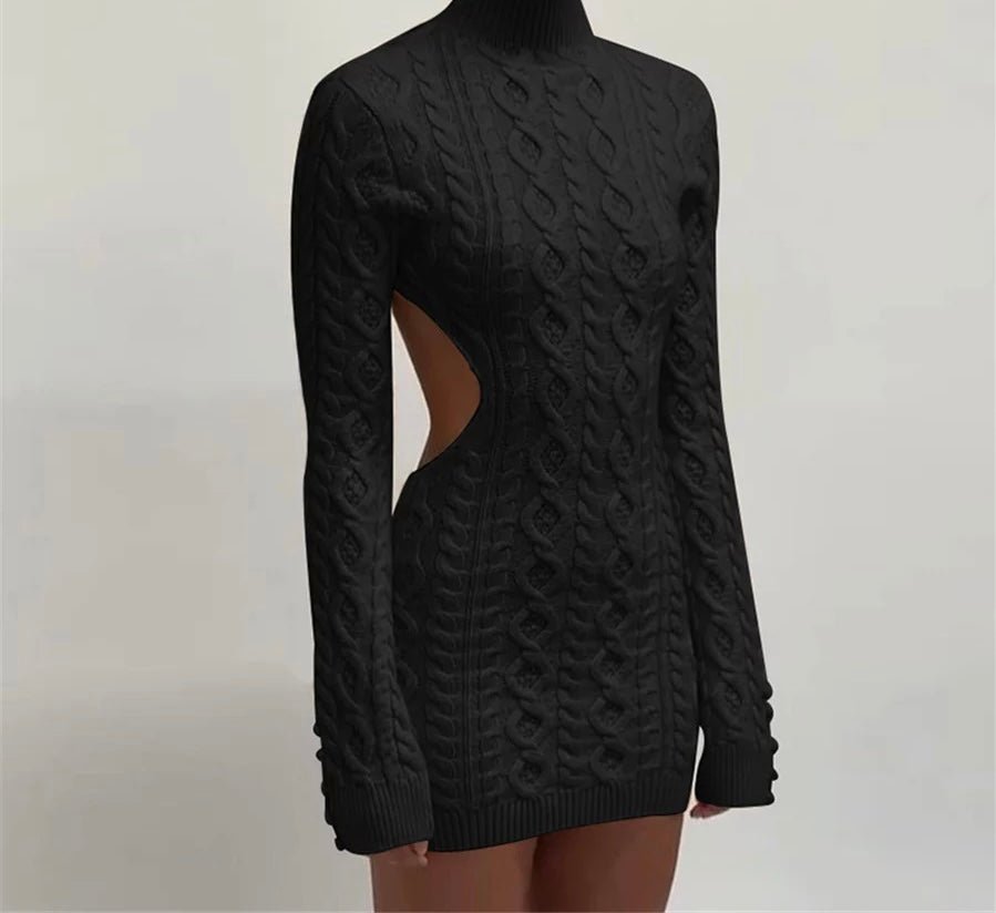 Vestido Curto Tricot - Francinni - Loja de Roupa Feminina - Eleganza Style