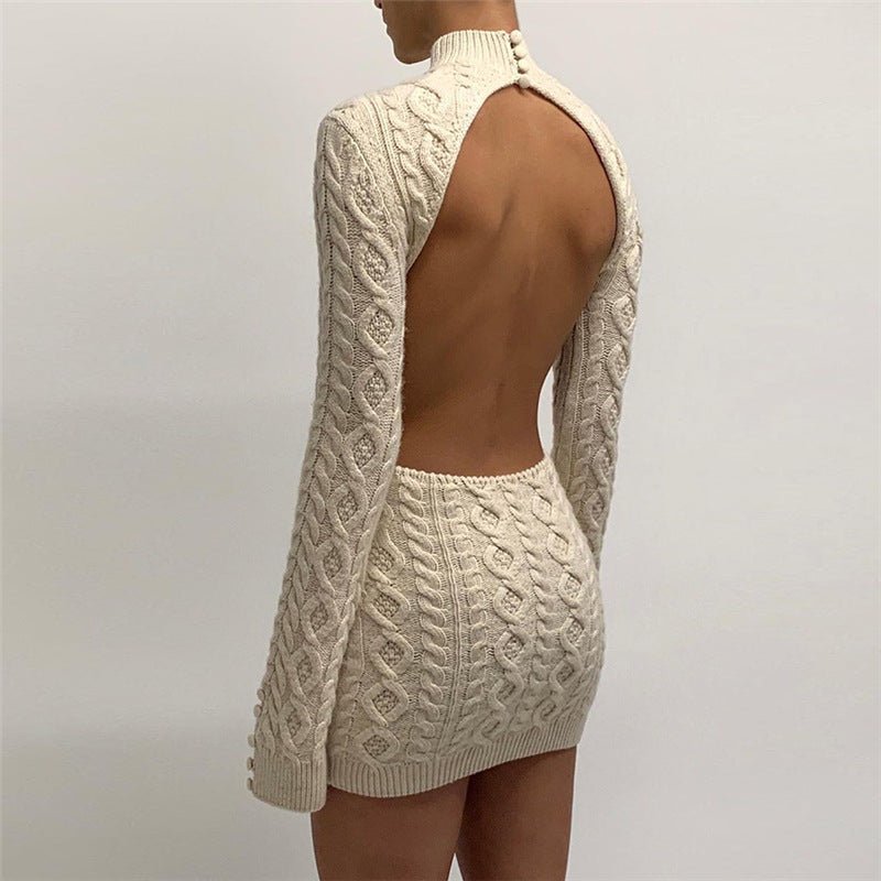 Vestido Curto Tricot - Francinni - Loja de Roupa Feminina - Eleganza Style