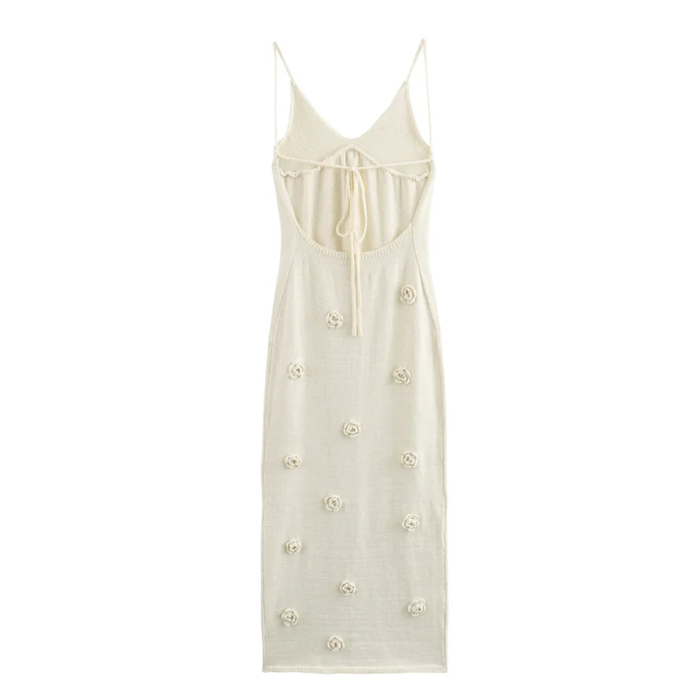 Vestido Longo Branco Gizella - Loja de Roupa Feminina - Eleganza Style