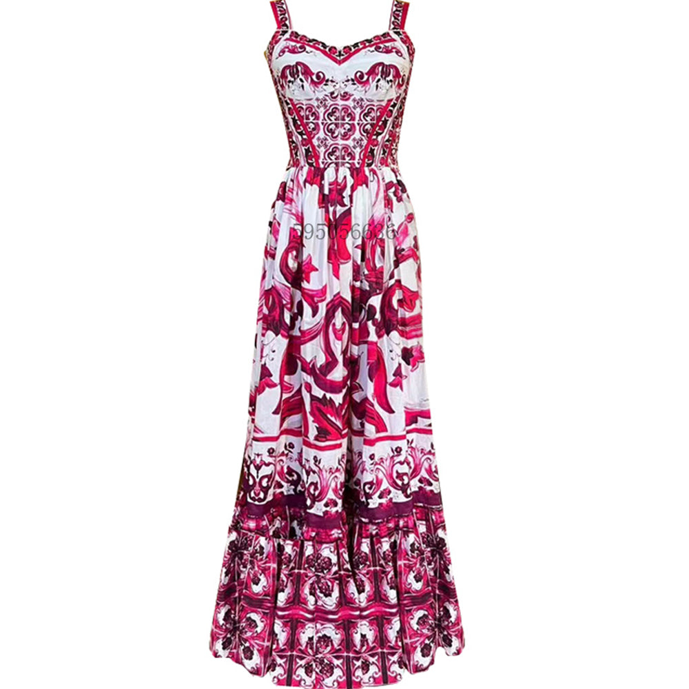 Vestido Longo Estampado - Lice - Loja de Roupa Feminina - Eleganza Style