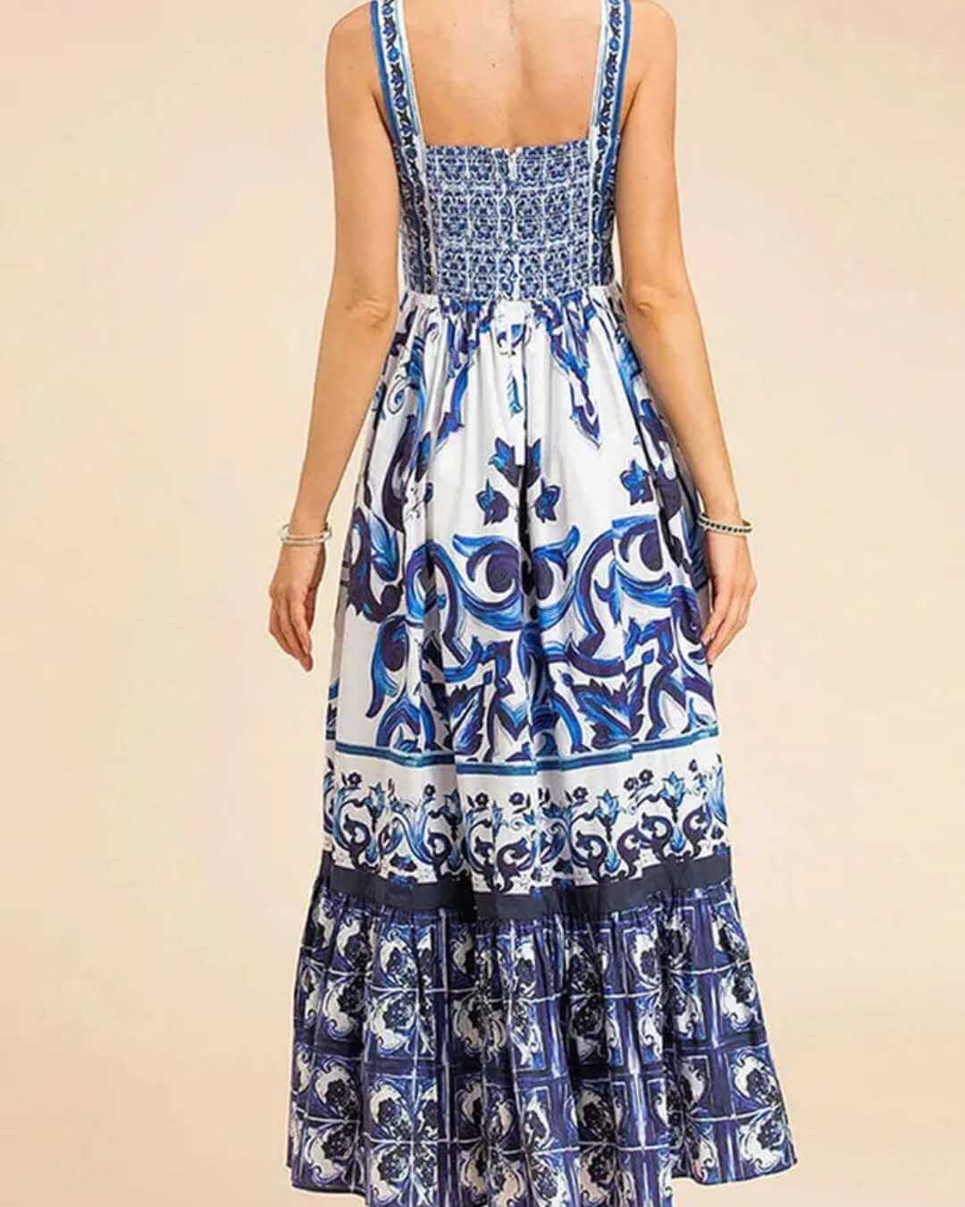 Vestido Longo Estampado - Lice - Loja de Roupa Feminina - Eleganza Style