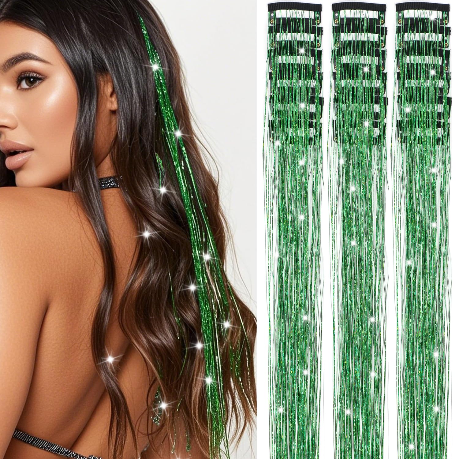 Fio de Glitter para cabelo - Tic Tac GlowHair