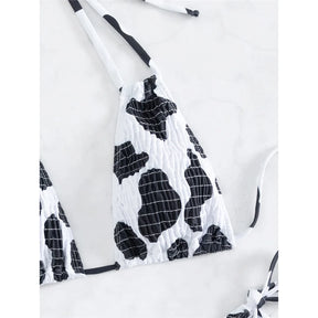 Biquini Elegante Estampado Preto e branco, Loja de Roupa Feminina eleganza style, Biquíni Moo - Eleganza Style