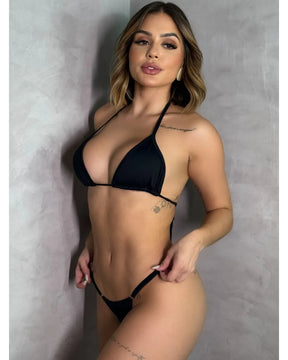 Biquini Marquinha Verano - Preto - Poliamida - Loja de Roupa Feminina - Eleganza Style