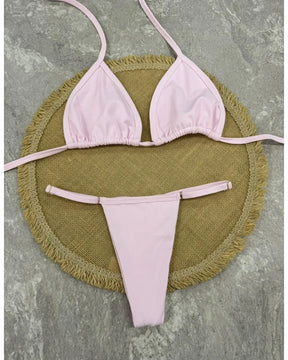 Biquini Marquinha Verano - Rosa Claro - Poliamida - Loja de Roupa Feminina - Eleganza Style