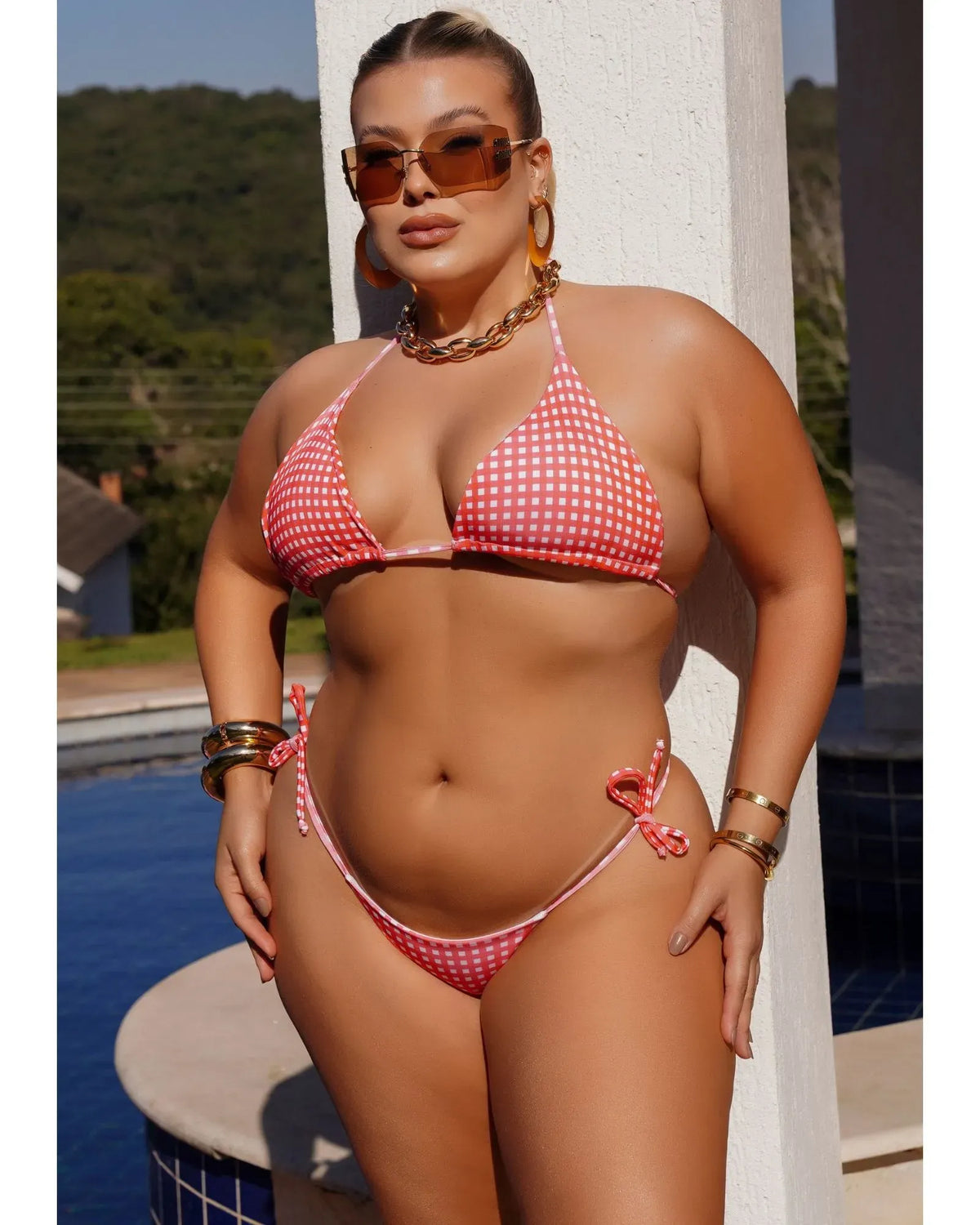 Biquini Xadrez - Kali - Trilobal - Loja de Roupa Feminina - Eleganza Style