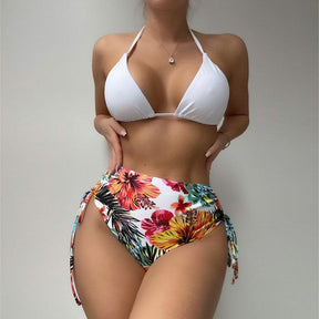 Biquini e Saída de Praia Elegante Estampado Floral, Loja de Roupa Feminina eleganza style, Biquíni Agatha - Eleganza Style