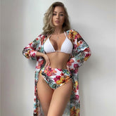 Biquini e Saída de Praia Elegante Estampado Floral, Loja de Roupa Feminina eleganza style, Biquíni Agatha - Eleganza Style