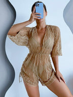 Biquini e saída de praia, Caqui,  loja de roupa feminina eleganza style, Biquíni Bellatriz - Eleganza Style 