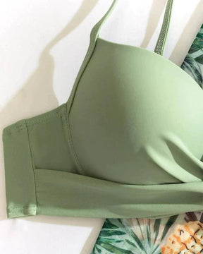 Biquini e saída de praia Estampado Floral Verde, loja de roupa feminina eleganza style, Biquíni Mariah - Eleganza Style