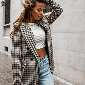 Blazer Feminino de Algodão Para o Inverno , Loja de Roupa Feminina Blazer Inglaterra - Eleganza Style
