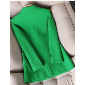 Blazer Feminino Com Bolso Lateral e Botões, Verde, loja de roupa feminina eleganza style, Blazer York - Eleganza Style 