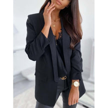 Blazer Feminino Com Bolso Lateral, Preto, loja de roupa feminina eleganza style, Blazer Medina - Eleganza Style 