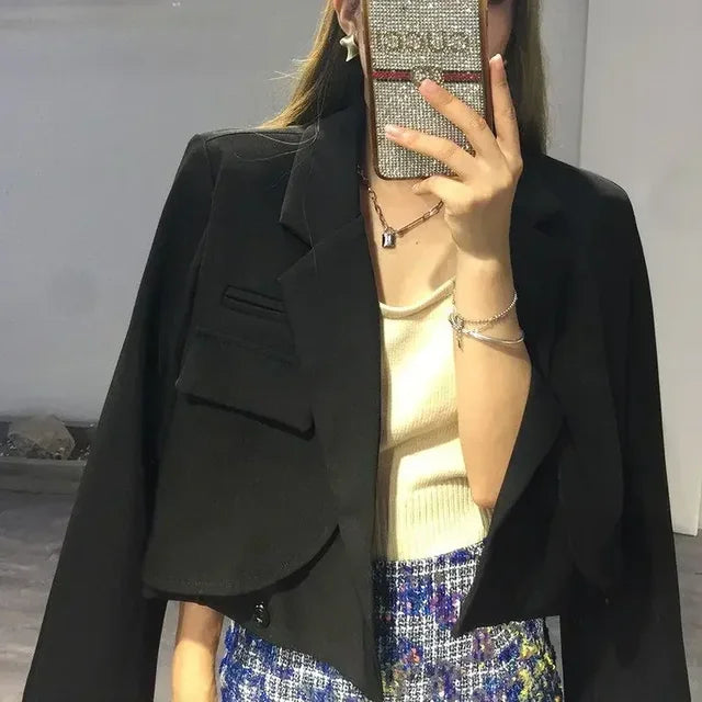Blazer Feminino Para o Inverno - Lily - Preto - Loja de Roupa Feminina - Eleganza Style