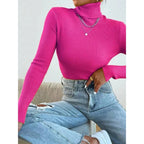 Blusa Cacharrel Gola Alta Manga Longa - Loja de Roupa Feminina - Eleganza Style
