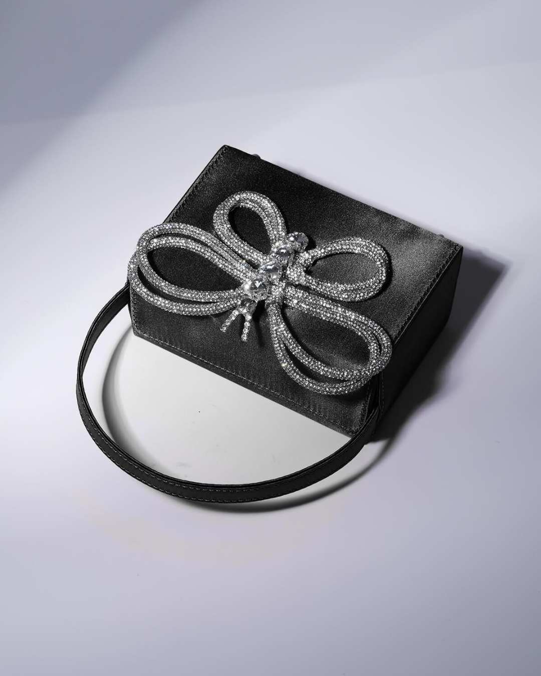 Bolsa Com Strass Buttlerfly Borboleta Preta - Loja de Roupa Feminina - Eleganza Style