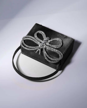 Bolsa Com Strass Buttlerfly Borboleta Preta - Loja de Roupa Feminina - Eleganza Style