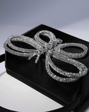Bolsa Com Strass Buttlerfly Borboleta Preta - Loja de Roupa Feminina - Eleganza Style