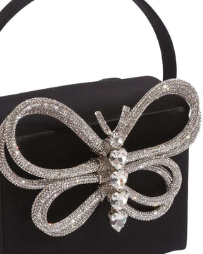 Bolsa Com Strass Buttlerfly Borboleta Preta - Loja de Roupa Feminina - Eleganza Style