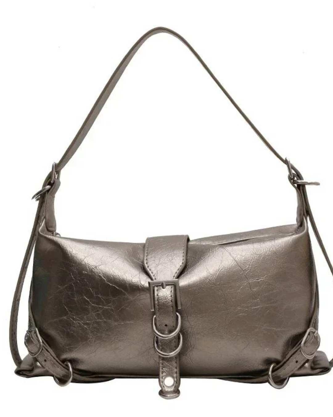 Bolsa de Ombro Couro Sintetico - Mel - Loja de Roupa Feminina - Eleganza Style 2