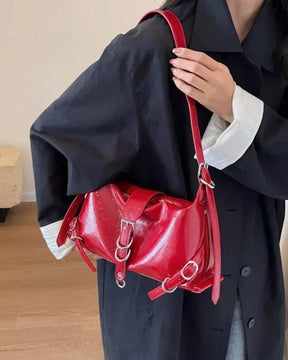 Bolsa de Ombro Couro Sintetico - Mel - Loja de Roupa Feminina - Eleganza Style
