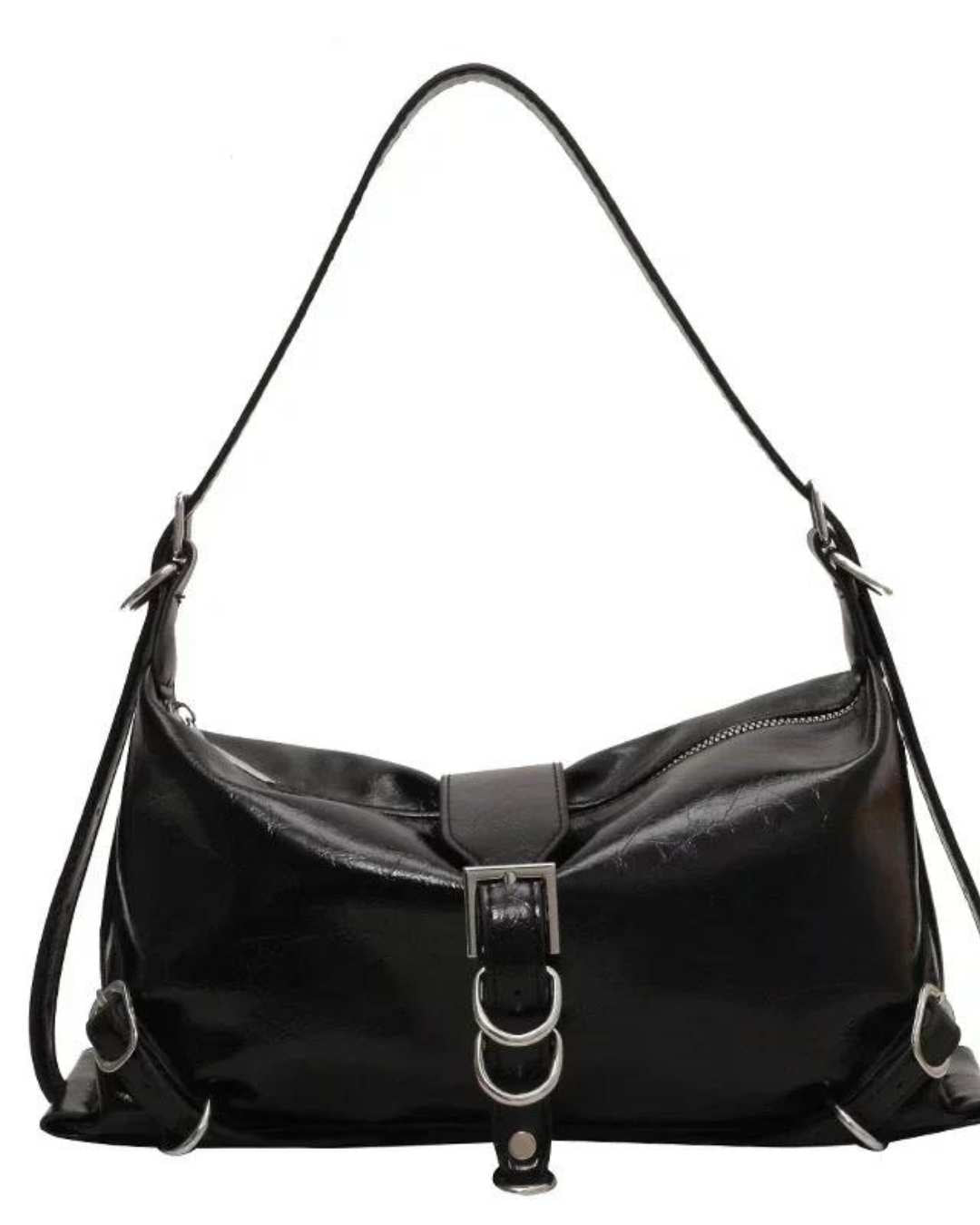 Bolsa de Ombro Couro Sintetico - Mel - Loja de Roupa Feminina - Eleganza Style