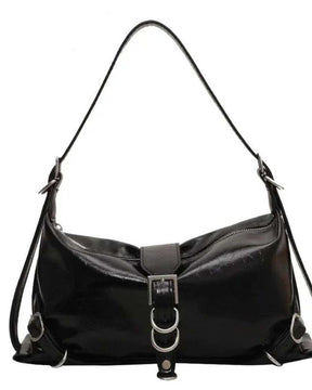 Bolsa de Ombro Couro Sintetico - Mel - Loja de Roupa Feminina - Eleganza Style