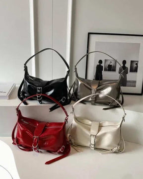 Bolsa de Ombro Couro Sintetico - Mel - Loja de Roupa Feminina - Eleganza Style