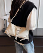 Bolsa de Ombro Couro Sintetico - Mel - Loja de Roupa Feminina - Eleganza Style