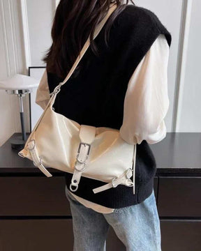 Bolsa de Ombro Couro Sintetico - Mel - Loja de Roupa Feminina - Eleganza Style