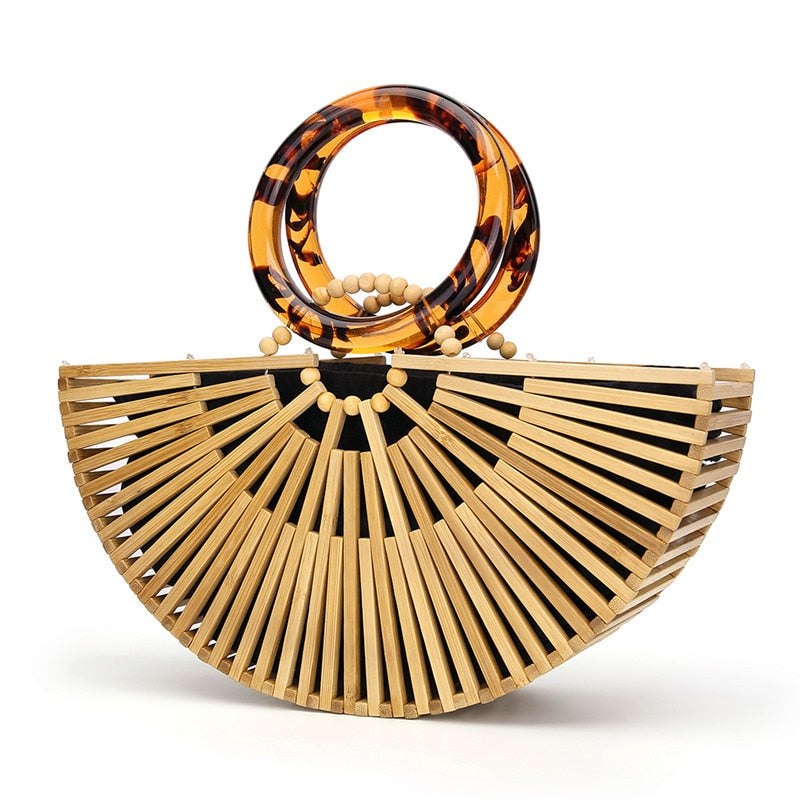 Bolsa de Praia de Bambu - Ibiza - Loja de Roupa Feminina - Eleganza Style