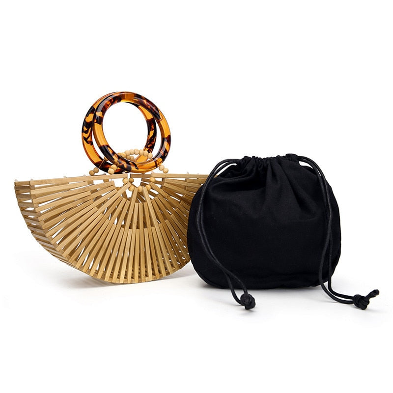 Bolsa de Praia de Bambu - Ibiza - Loja de Roupa Feminina - Eleganza Style