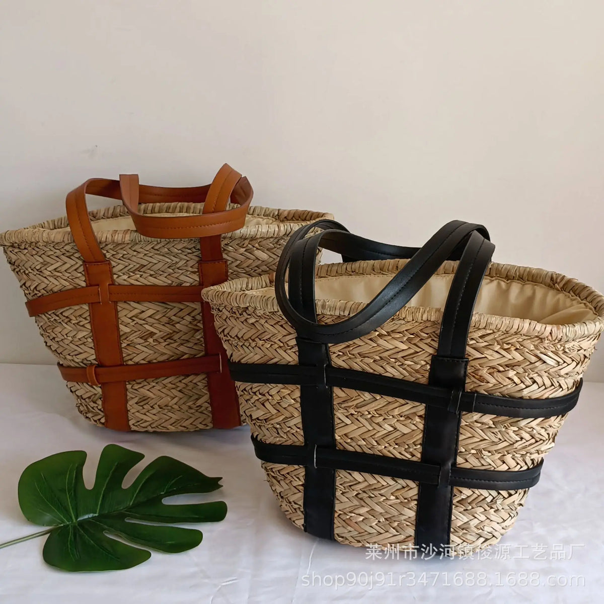 Bolsa de Praia de Palha - Bahia - Loja de Roupa Feminina - Eleganza Style