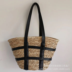 Bolsa de Praia de Palha - Bahia - Loja de Roupa Feminina - Eleganza Style