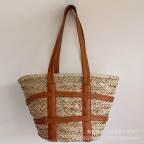 Bolsa de Praia de Palha - Bahia - Loja de Roupa Feminina - Eleganza Style