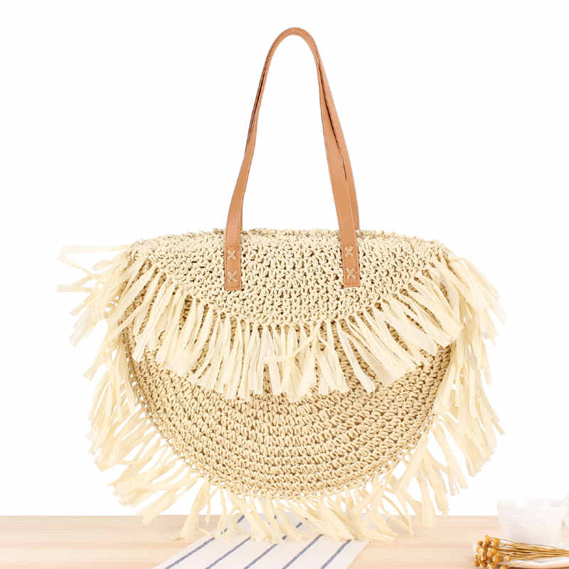 Bolsa de Praia de Palha - Noronha - Loja de Roupa Feminina - Eleganza Style