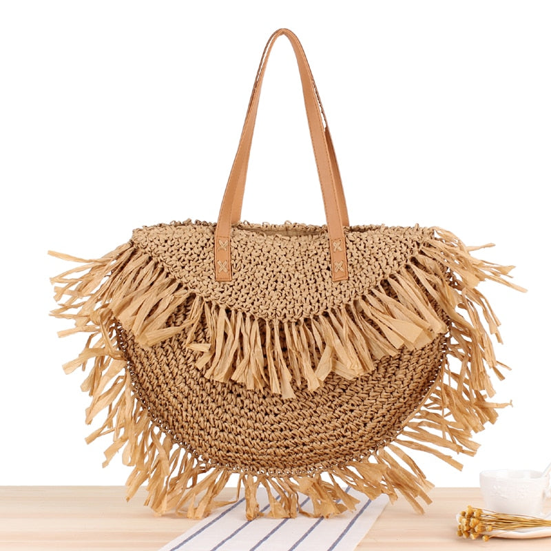 Bolsa de Praia de Palha - Noronha - Loja de Roupa Feminina - Eleganza Style