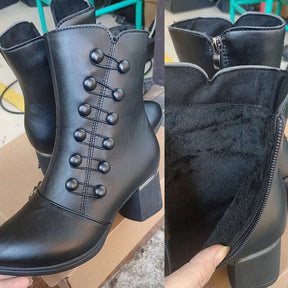 Bota Cano Curto Em Couro Italiano - Bota Roma - Loja de Roupa Feminina - Eleganza Style