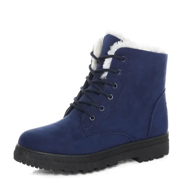Bota Feminina Peluciada de Inverno - Tokyo - Azul - Loja de Roupa Feminina - Eleganza Style