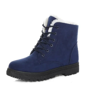 Bota Feminina Peluciada de Inverno - Tokyo - Azul - Loja de Roupa Feminina - Eleganza Style