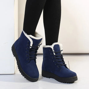 Bota Feminina Peluciada de Inverno - Tokyo - Azul - Loja de Roupa Feminina - Eleganza Style