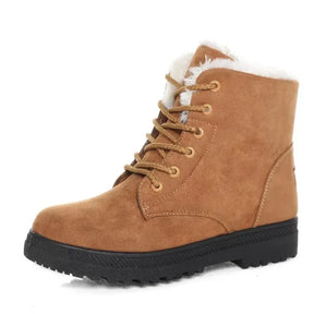 Bota Feminina Peluciada de Inverno - Tokyo - Marrom - Loja de Roupa Feminina - Eleganza Style