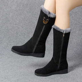 Bota Feminina de Inverno em Camurça Preto - Bota Alaska - Loja de Roupa Feminina - Eleganza Style